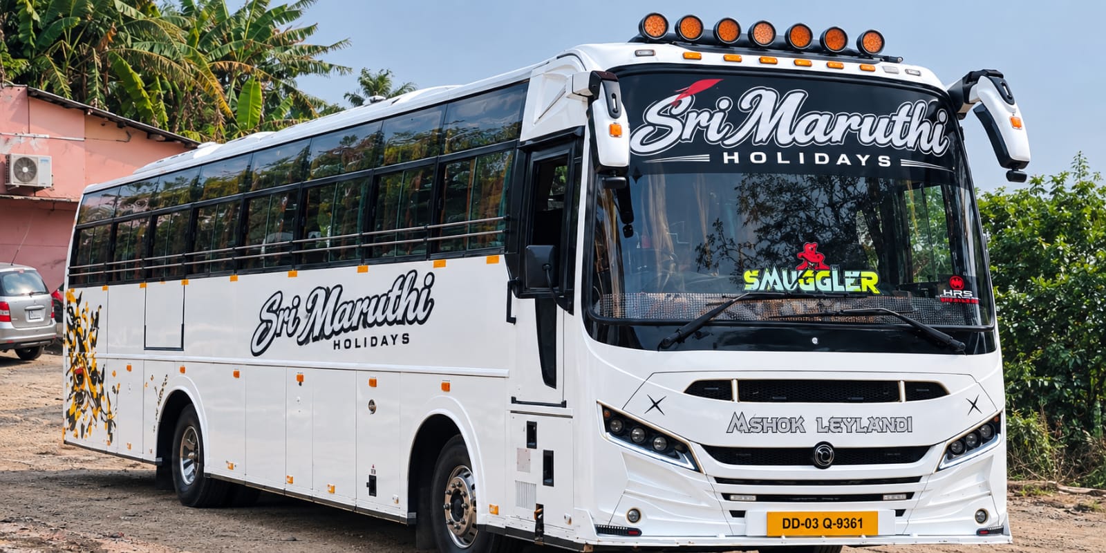 50 Seater Bus Rear View